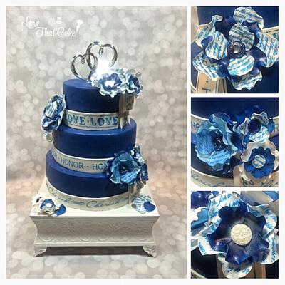 Wedding "vows" cake - Cake by Michelle Bauer