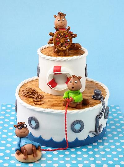 Alvin and the chipmunks...shipwrecked - Cake by leonietje
