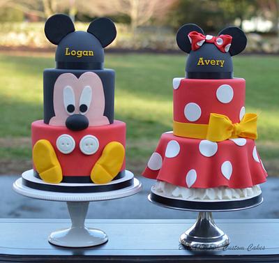 Mickey and Minnie Cakes - Cake by Elisabeth Palatiello