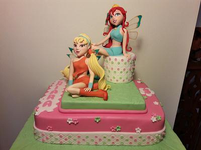 Winx: Bloom and Stella - Cake by silviacucinelli