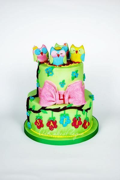 Sweet owls cake - Cake by Art Cakes Prague