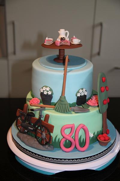 80th birthday cake - Cake by Cakes for Fun_by LaLuub
