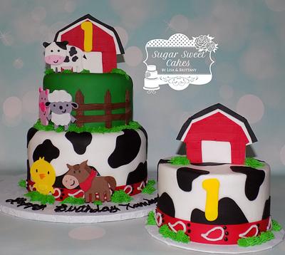Barnyard Cake & Brownies - Cake by Sugar Sweet Cakes