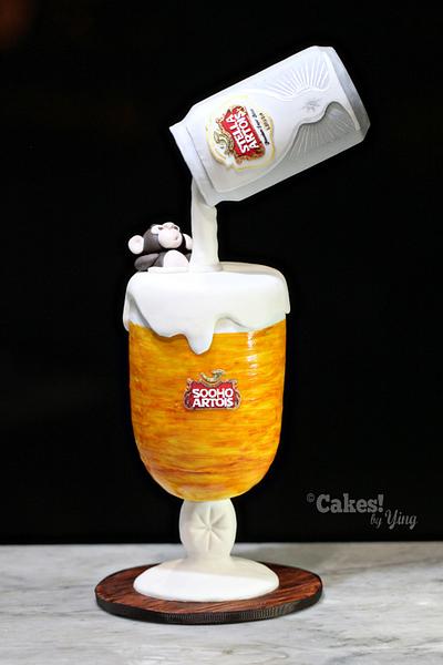 Stella Artois chalice cake - Cake by Cakes! by Ying