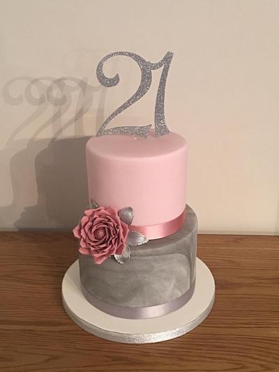 21st birthday cake - Cake by Mulberry Cake Design