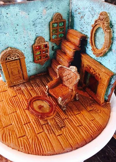My vintage gingerbread cookie house - Cake by Rojin Rubino