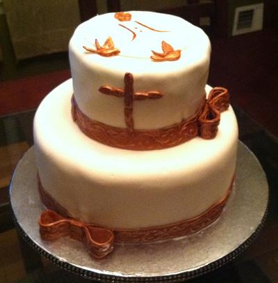 communion cake - Cake by Pretty Custom Cakes