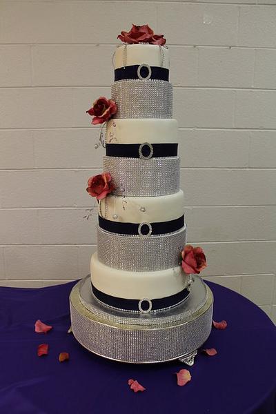 Bling Wedding Cake - Cake by Knyla Harris