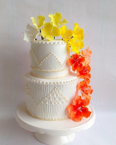 Fantasie Flower Cake - Cake by Indira's Sugarcakes