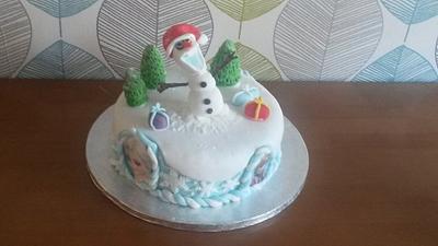 Olaf's Christmas  - Cake by Truly Scrumptious Cakes by Christine 
