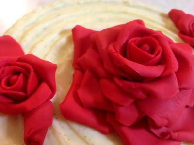 Ridges and Roses - Cake by Amber
