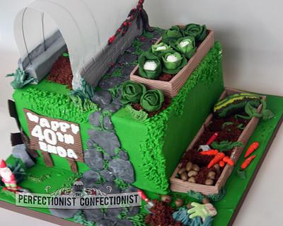Enda - Allotment Birthday Cake - Cake by Niamh Geraghty, Perfectionist Confectionist