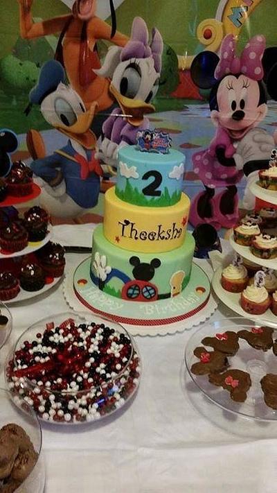Mickey Mouse Club House themed Cake - Cake by Saranya Thineshkanth