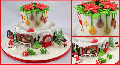 christmas house - Cake by EvelynsCake