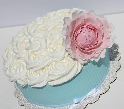 Peony and Roses - Cake by Kerrin