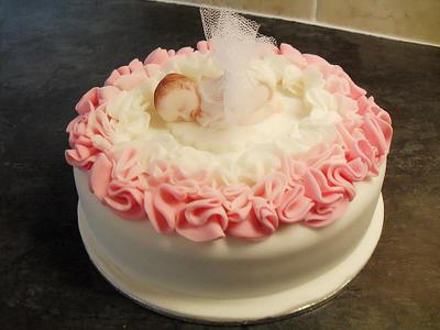 Ruffles of cuteness ! - Cake by Marie 2 U Cakes  on Facebook