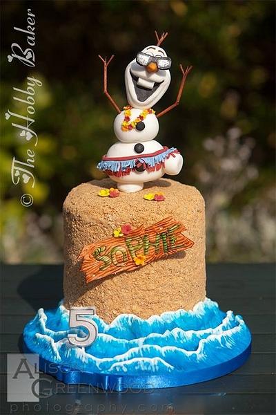 Olaf " In Summer"  - Cake by The hobby baker 