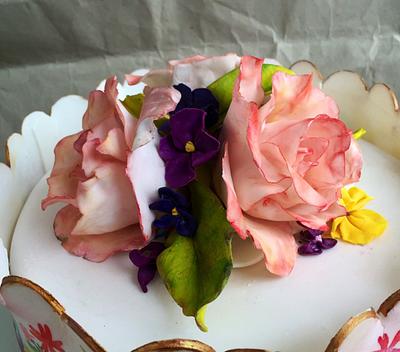 Favorite floral design. - Cake by DinaDiana