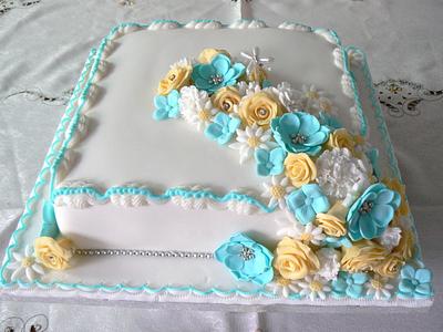 70th Birthday cake - Cake by Anita's Cakes