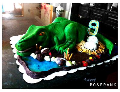 T-Rex Birthday Cake - Cake by sweetBO&FRANK