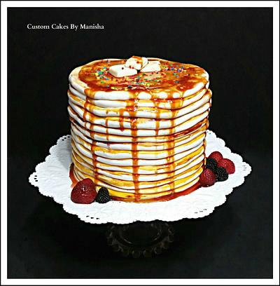 Pancake Theme Cake! - Cake by Custom Cakes By Manisha