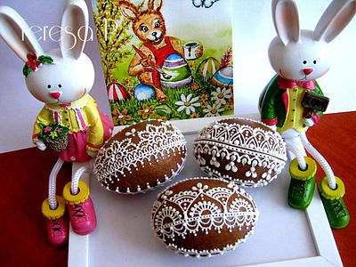 Jajeczka wielkanocne 3d - Cake by Teresa Pękul