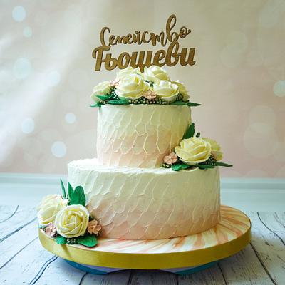 Buttercream wedding cake - Cake by Silviya Dimitrova