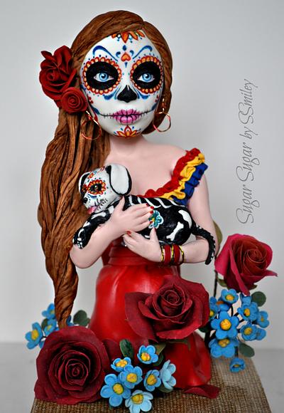 Dia de los Muertos - Sugar Skulls 2018 - Cake by Sandra Smiley