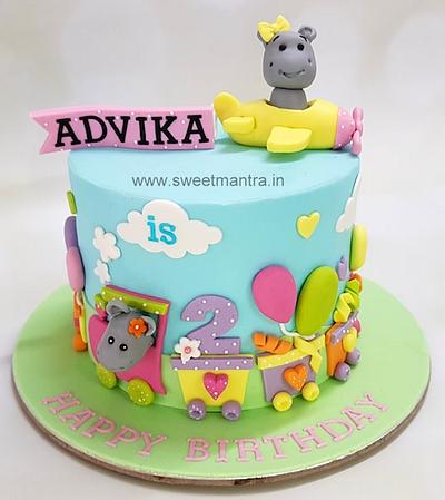 Hippo cake - Cake by Sweet Mantra Homemade Customized Cakes Pune