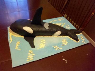 Whale of a cake  - Cake by MissasMasterpieces