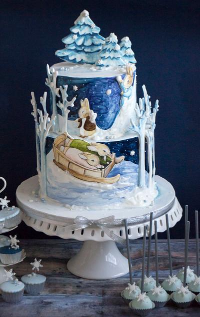 Peter rabbit winter cake - Cake by Vanilla & Me