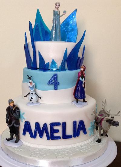 4th Birthday Frozen Cake - Cake by MariaStubbs