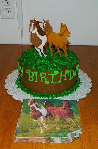 Horses - Cake by Maureen