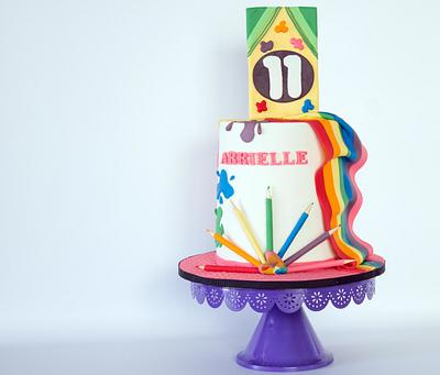 Colorful artist - Cake by Anchored in Cake