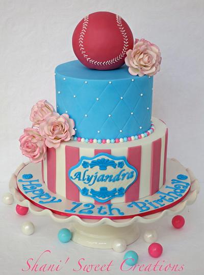 Baseball & Bubblegum - Cake by Shani's Sweet Creations