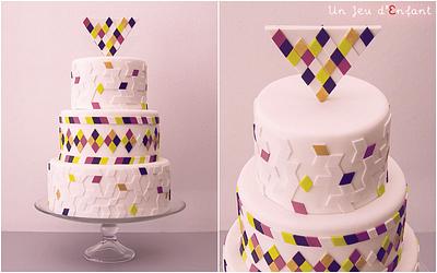 Geometric cake  - Cake by CAKE RÉVOL