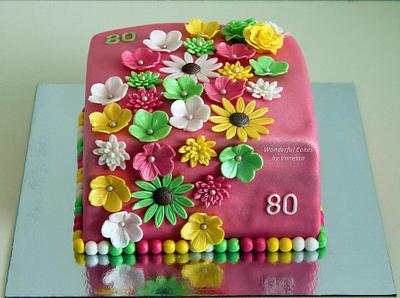 Flowers in pastel - Cake by Vanessa