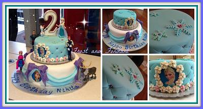 2 Tier Frozen Cake - Cake by Sharon Frost 