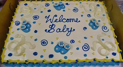 Buttercream Baby shower cake - Cake by Nancys Fancys Cakes & Catering (Nancy Goolsby)