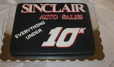 Sinclair Auto Sales Anniversary - Cake by DoobieAlexander