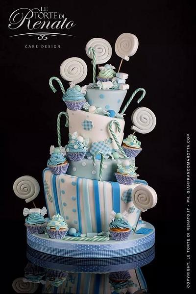 Celebration in blue - Cake by Le torte di Renato 