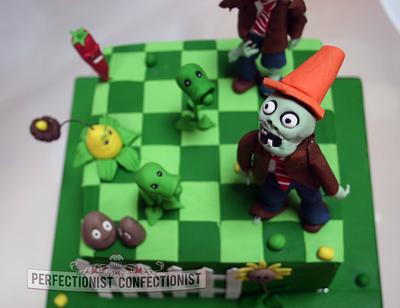 Shane - Plants vs. Zombies Cake - Cake by Niamh Geraghty, Perfectionist Confectionist