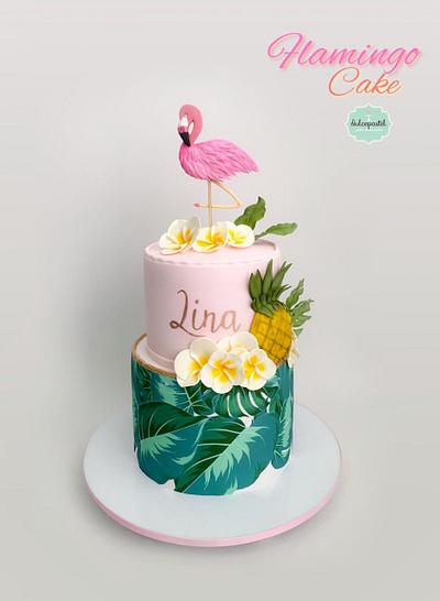 Torta Flamingo Cake - Cake by Dulcepastel.com
