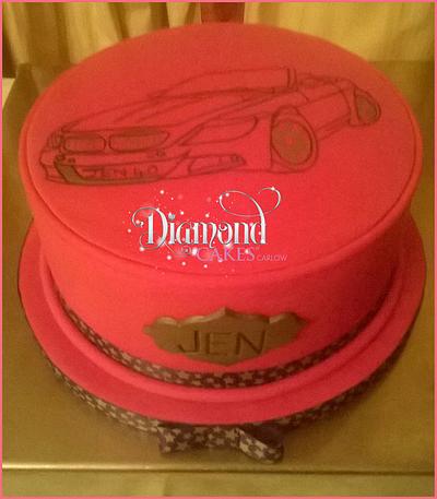 40th Car Birthday Cake - Cake by DiamondCakesCarlow