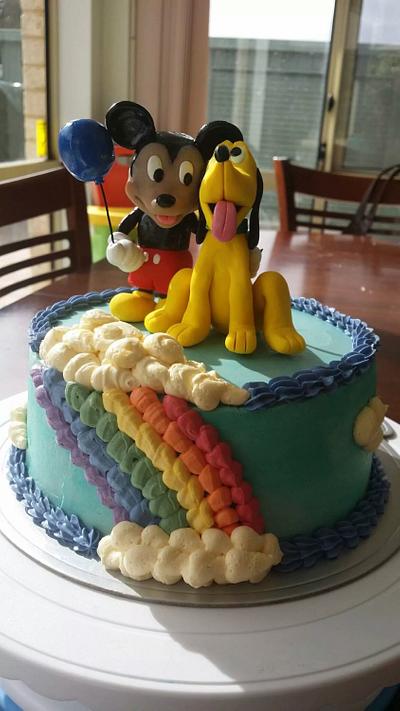 Mickey mouse and pluto cake - Cake by Artcake M