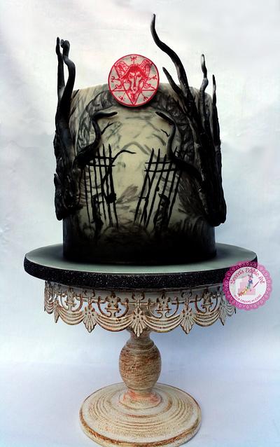 Enter at Your Own Risk - Penny Dreadful Cake Collaboration - Cake by Becca's Edible Art