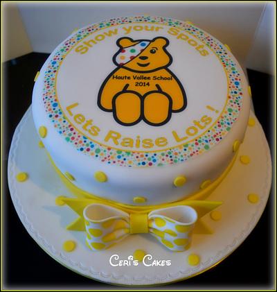 Children in need cake - Cake by Ceri's Cakes