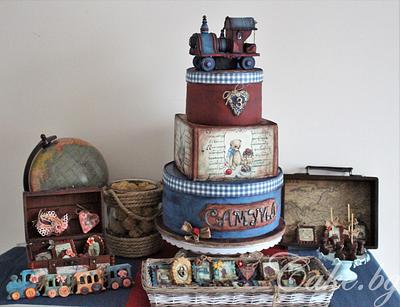 Vintage locomotive cake - Cake by Eleonora Nestorova
