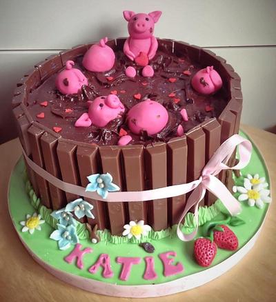 Piggy Love in the Mud Cake!!! - Cake by Louise
