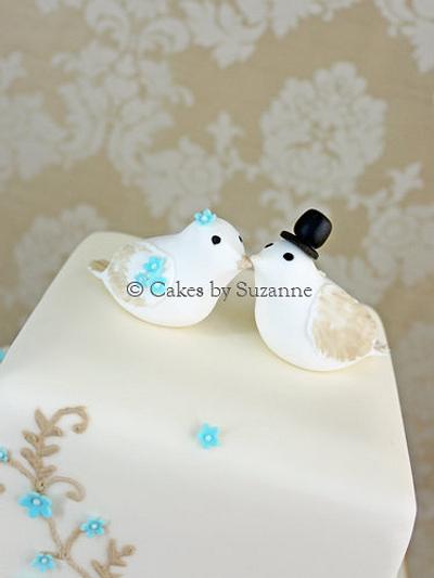 Lovebirds Wedding  - Cake by suzanne